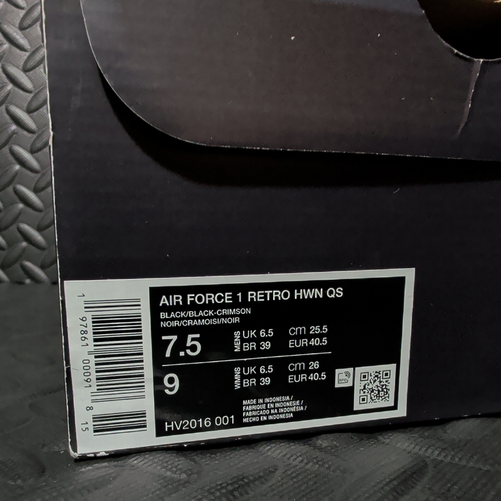 Nike Air Force 1 Low Retro "Halloween Skull" QS HV2016-001 size 7.5 - Picture 10 of 10